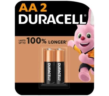Duracell 32043 Type AA Alkaline Batteries, Pack of 2